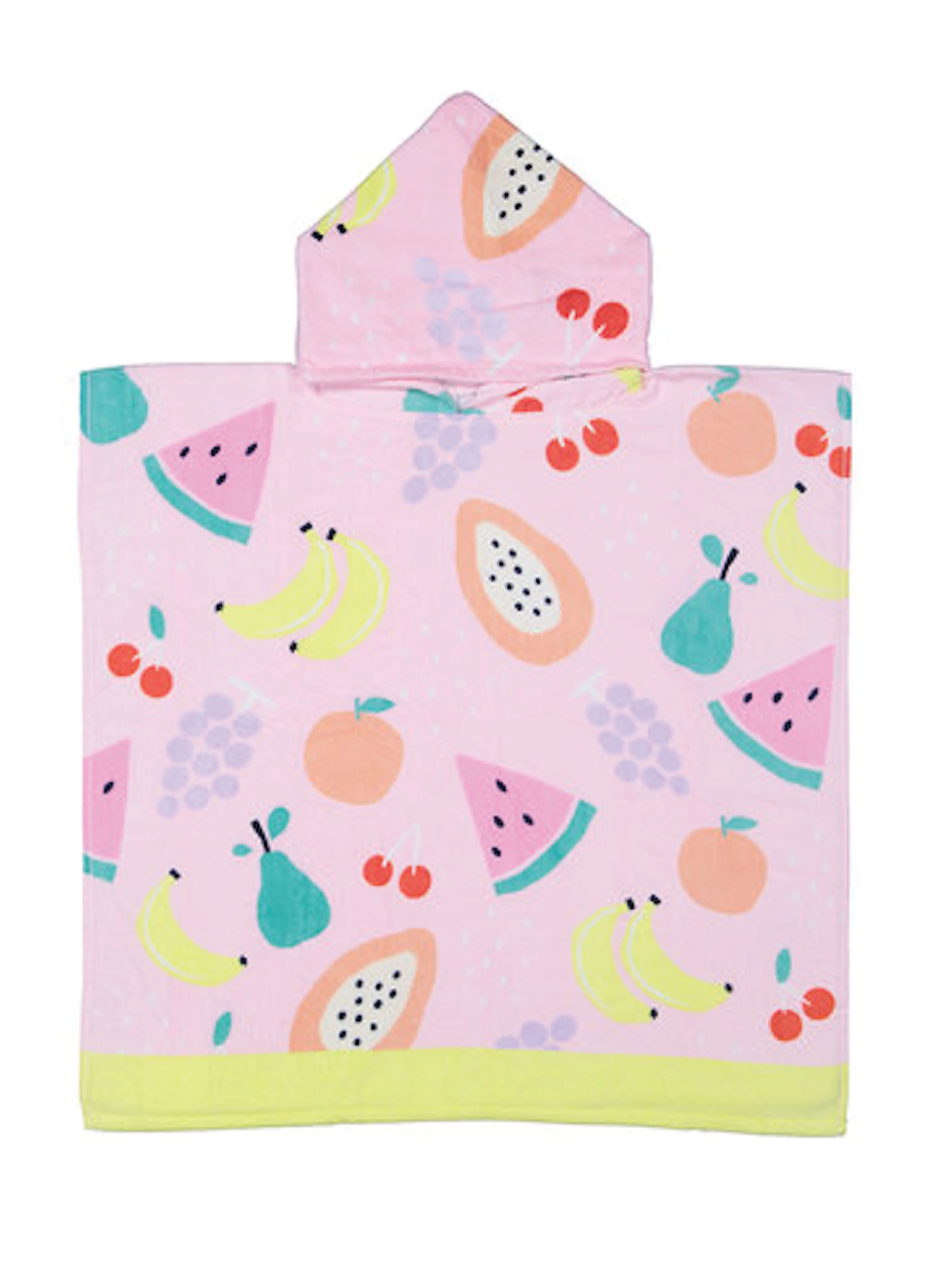 HOODED FRUIT BEACH TOWEL