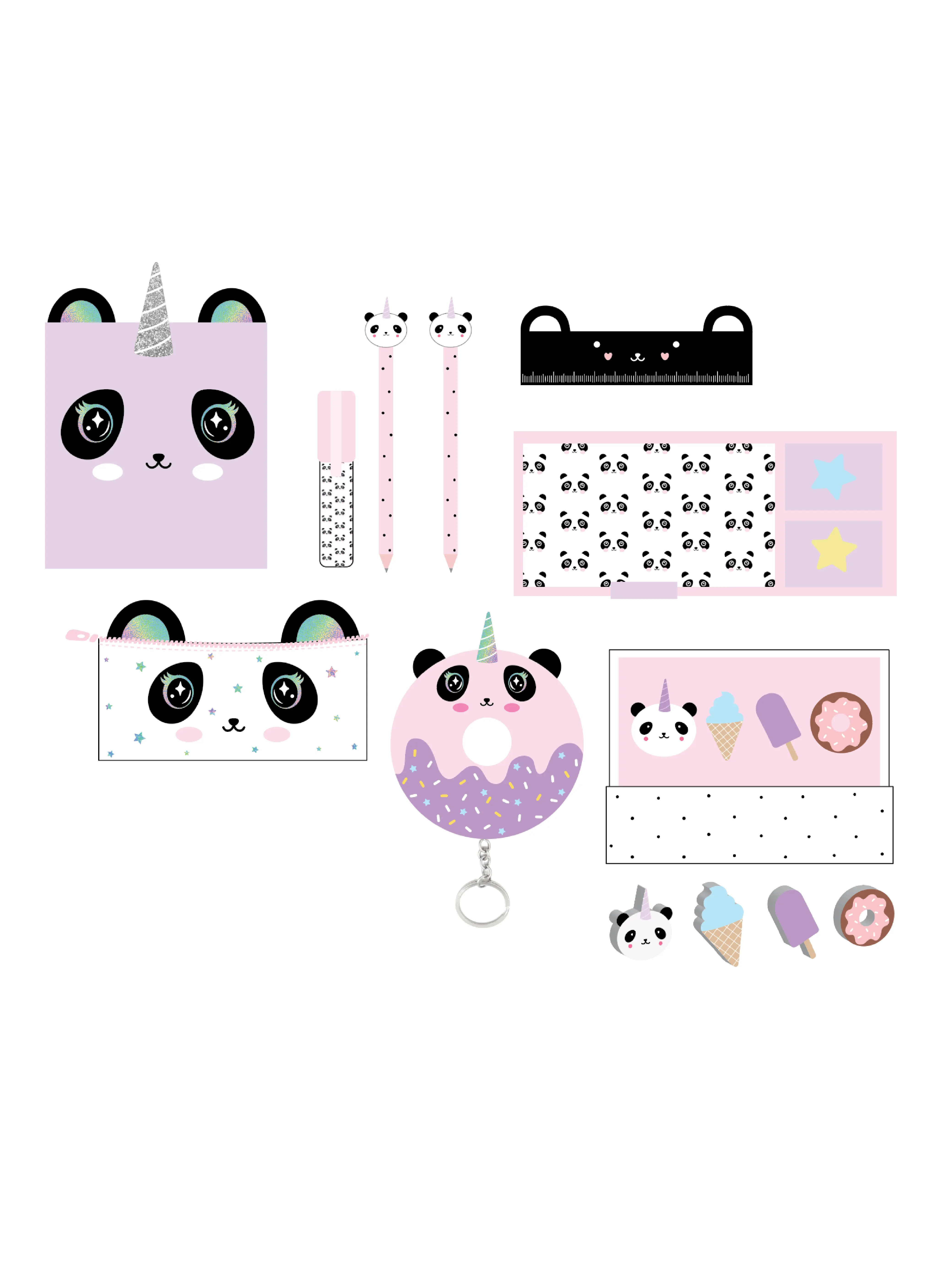 PANDA STATIONERY SET