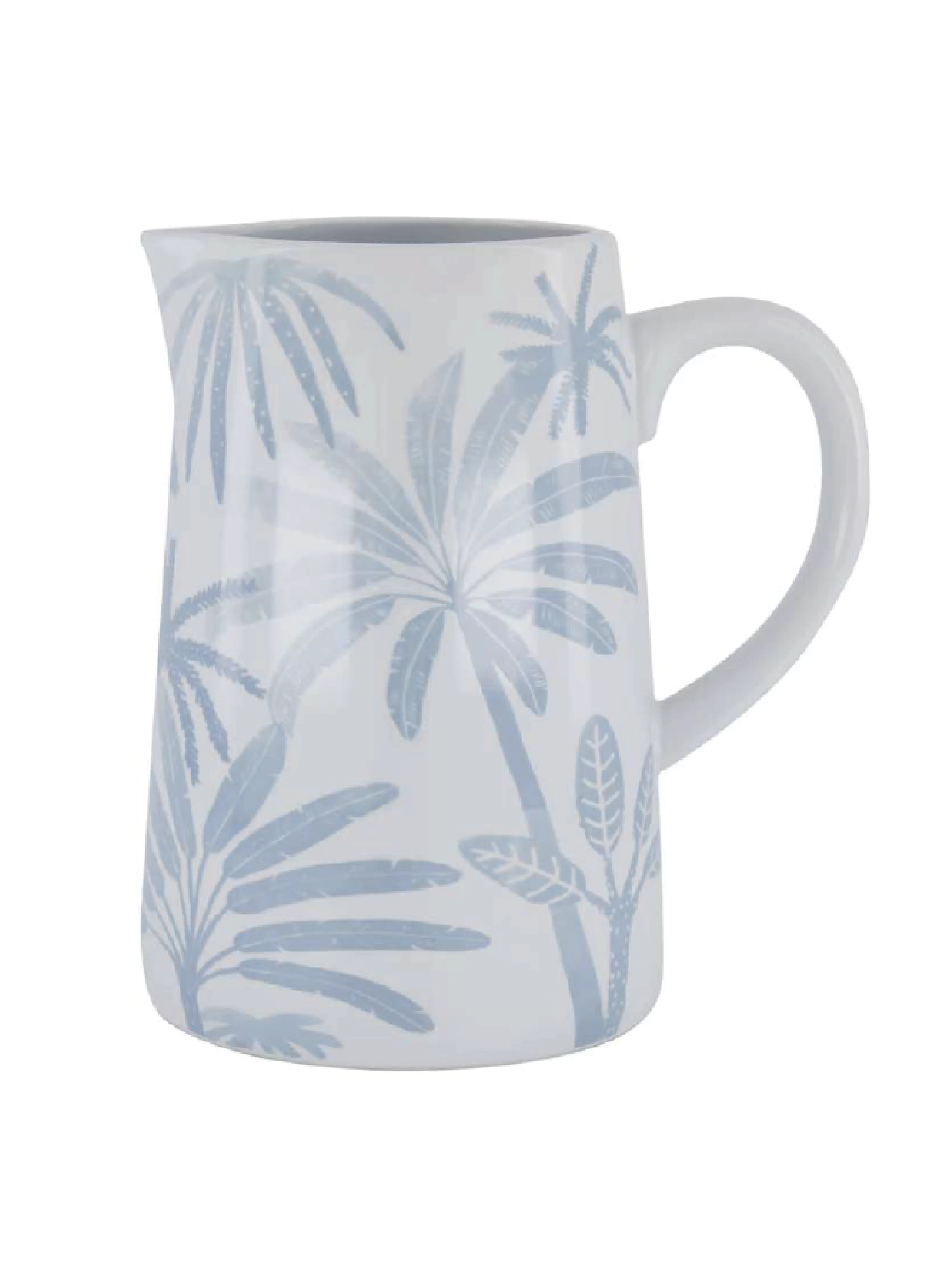 TROPICAL FOLIAGE CERAMIC JUG