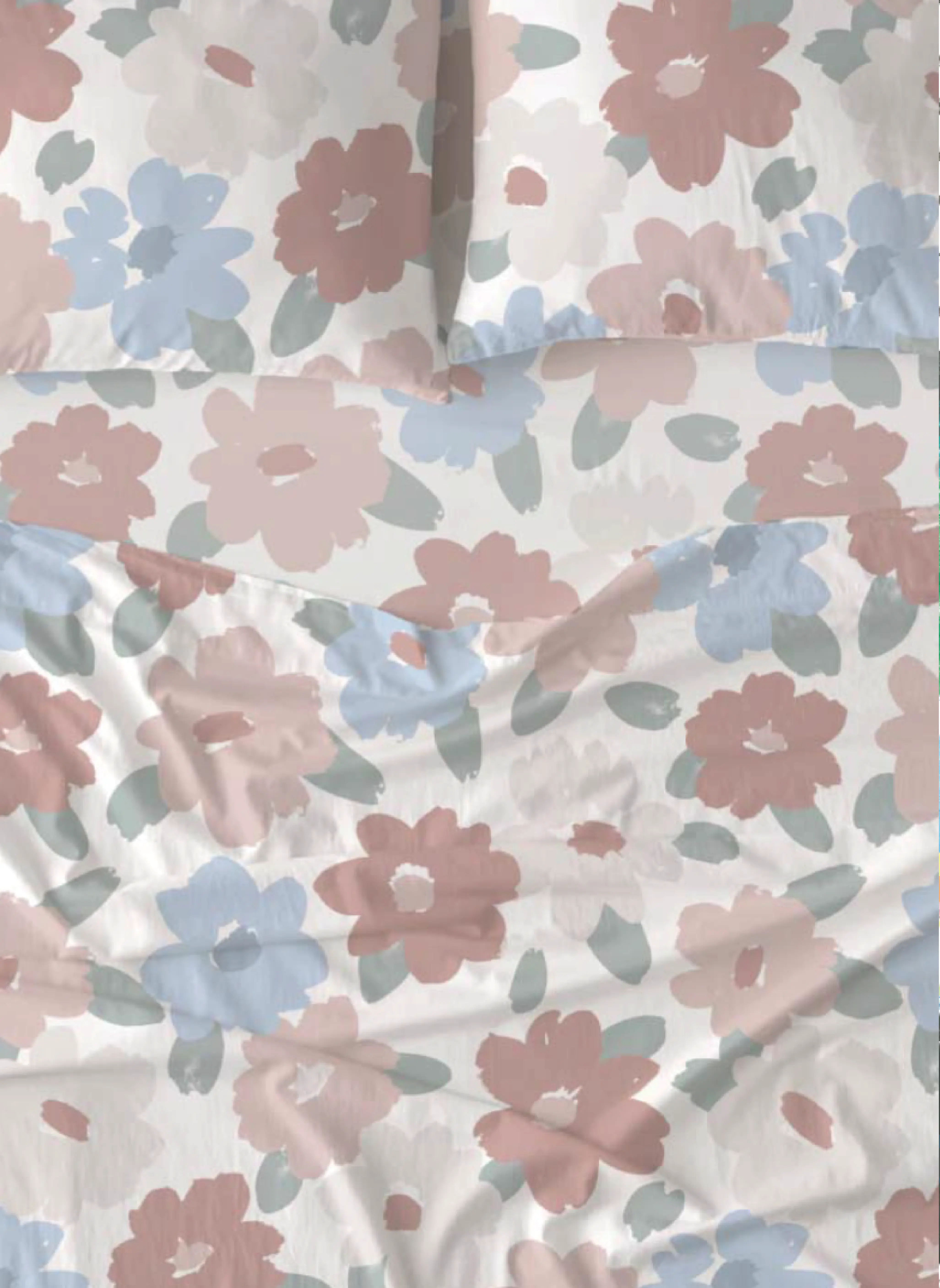 HANDDRAWN ABSTRACT FLOWERS BEDDING